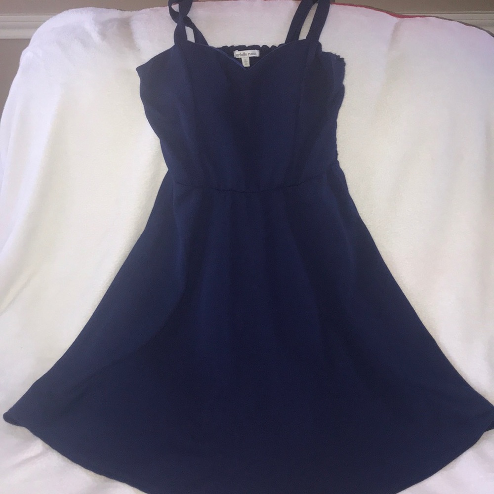 Navy Blue Skater Dress.